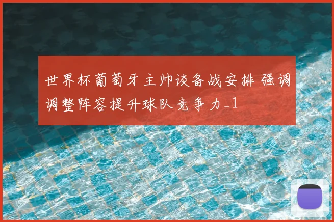 世界杯葡萄牙主帅谈备战安排 强调调整阵容提升球队竞争力_1
